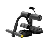 Portable Sit Up Bar with Phone Holder | Steel + Foam + Latex, 3 Height Adjustments | Self-Adhesive Crunch Assist Device For Home | Multi-Function AB Trainer For Core Workouts