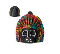 Portable Skull Whistle, Aztec Death Whistle, Ceramic Screaming Loudest Whistle in the World Folk World Wind Instruments for Indoor and Outdoor Use