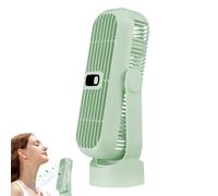 Portable Small Desk Fan - Rechargeable 360° Rotating Electric Fan For Personal Cooling | Powerful & Quiet Airflow For Home Living Room, Office, And Hot Weather Travel