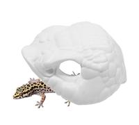 Portable Snake Cave, Snake Head Shape Aquarium, Resin Shelter with Realistic Finish, Fish Tank Lizard Cave Ornament, Safe for Small Medium Breeds Iguana Tortoise Leopard Gecko Snail Tree Frog
