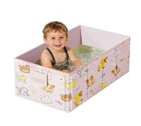 Portable Soak - Foldable Bathtub for Indoor Bathroom Shower | Stable Leakproof Kids Travel Basin with Reinforced Frame & Quick Drain Plug for Girls SPA Relaxation RV Balcony Outdoor Bath Time Fun