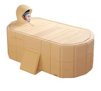 Portable Soaking Tub, Comfortable Folding Bathtub, Single Person Hot Tub, Space-Saving Bathroom SPA Tub, Children Hot Tub, Adult Soaking Tub, Portable Hot Tub for Shower, Folding Bathtub