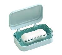 Portable Soap Box - Soap Dish with Lid | Double-Layered Drainable Soàp Dish | PP Material, 13.2x8x5cm, Leakproof Dustproof, For Travel Hiking Bathroom, Camping Kitchen Shower
