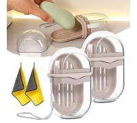 Portable Soap Case, 2025 New Travel Soap Case, Leakproof Soap Container with Lid, Soap Container for Traveling, Bathroom Soap Dishes, Portable Soap Box for Shower, Bath and Bathroom(2pcs)