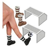 Portable Soccer Game, Funny Educational Toy, 2 Goals Finger Soccer Set with Compact Design, Desktop Sports Game with Interactive Play, Kids Family Fans Players Home Office Travel Party Gathering