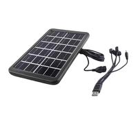 Portable Solar Charger - High Efficiency 6 Volt 3 Watt Power Source | Lightweight Powerbank with USB Output for emergncy Preparedness, Outdoor Exploration, Tent Camping, Fishing, Boating, Hiking