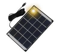 Portable Solar Charger - Polysilicon 21x13.5cm 30W 5V Type-C | Outdoor Security Camera Charging Panel Power Bank | Lantern Fan Supply for Outage Tent Hiking Fishing Camping Travel