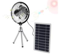 Portable Solar Fan, Foldable Camping Fan, Authentic Solar Powered Air Cooler, 10w Usb Charging Outdoor, for Travel Camping Hiking Use, Energy Saving Friendly Cooling System