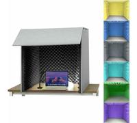 Portable Sound Recording Booth, Desktop Soundproof Cover for Noise Reduction in Home Studios
