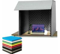 Portable Soundproof Booth, Desktop Sound Cover for Vocal Recording and Noise Isolation, Ideal for Home Studios and Podcasting