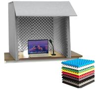 Portable Soundproof Desktop Cover for Vocal Recording and Studio Use with Effective Sound Absorption