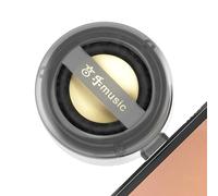 Portable Speaker, Camping Speaker Compact, 1.61x1.61x1.34 Inches Plug-and-Play Music Player, Mini Sound Amplifier, Audio Device for Phone, Tablet, Car and Outdoor Use