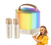 Portable Speaker Microphone, Wireless Outdoor Small, 4.09x3.39in Speaker Powerful Coil, Entertainment Tool, Music Player for Friends Parties, Outdoor Activities, Family Gatherings