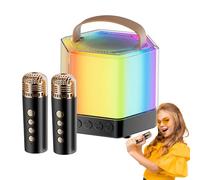 Portable Speaker Microphone, Wireless Outdoor Small, 4.09x3.39in Speaker Powerful Coil, Entertainment Tool, Music Player for Friends Parties, Outdoor Activities, Family Gatherings