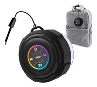 Portable Speakers - Audio System for On The Go | Compact Design with Rechargeable Battery, Stereo Sound Output, Outdoor Indoor Music Player for Travel or Home Use 3.74x3.74x2.75in