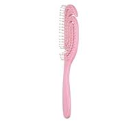 Portable Spiral Hollowed-out Smoothing Styling Tool Curly Hair | Flexible Curved Vent Design - Fast Blow Drying and Detangling - Essential Hair Care Accessory for Thick Coily and Waves Textu