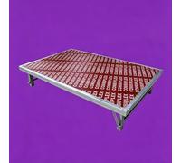 Portable Stage Platform system, Foldable Modular Stage, Anti-Slip Surface, Drum Riser Modular Unit for Event, Church, Bar, Wedding, Drum Throne, School, DJ(128x128x40cm)