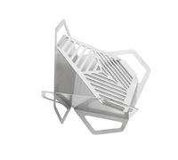 Portable Stainless Steel Grill Stand 4 Adaptable Removedible Cooking Rack Outdoor Camping Backyard BBQ Fire Fire Pit Heat resistente Diseño amable de viaje para suciego picnic enthusiasts Easy Assembl