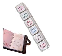 Portable Stamps Scrapbooking, Cartoon Portable Reusable Craft Stamps, Mini Stamp Set for Kids Students Teachers, Paper Art Tools with Fun Patterns, Card Making Supplies for Girls Women Teens