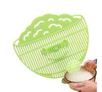 Portable Strainer - Colander de malla de 5,12 pulgadas | Multifunctional Pot Attachment, Smile Design Kitchen Gadget for Rice, Pasta, Vegetables, and Food Washing Drenaje