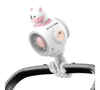 Portable Stroller Fan, Clip Fan Stroller, Cooling Tool with Reliable USB Charging Style, Three Speed Shopping Camping Car Seat Outdoor Travel Aid, Easy Use Apartment Office Dormitory Daily Utility