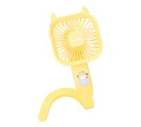 Portable Stroller Fan, Foldable Silicone Cooling Device, 3 Speed Clip on Fan with Flexible Gooseneck System, Rechargeable Quiet Air Circulation Fans, Soft Safe Blade Guard Design, Travel Cooling