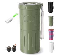 Portable Sunflower Seed Spit Cup with Seed Storage & Shell Disposal, 3D Printed Snack Nut Bowl Cup, for Travel, In-Car, Baseball Games - Mess-Free Snack Solution for Seeds Lovers On-the-Go (Green)