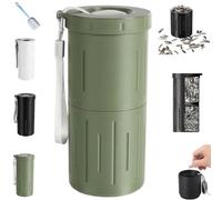 Portable Sunflower Seed Spit Cup with Shell Storage,3D Printed Portable Pistachios Snack Nut Bowl Cup with Shell Disposal,2-in-1 Snack Containers for in-Car for Road Trip & Ball Games (Green)