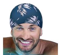 Portable Swim Hat, Quick Dry Breathable, with Unisex Swimming Cap System, Lightweight Quality Design Unit, Easy Wear Gear, Comfortable Stretch Swim Cap, for Pool Seaside Travel Swimming Activities