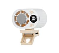 Portable T Shirt Waist Fan, 199 Level Speed Control System, 18000 RPM Rechargeable Air Blower Unit, Hands Free Belt Clip Ventilation Design, Power Personal Cooling Gadget, For Travel Beach Sports Use