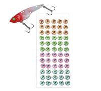 Portable Tackle Stickers, Lightweight Visual Enhancers, Bait Eyes with Adhesive, Dimensional Strike Triggers, Lure Decoration with Realism, Fishing Supplies for Beginners Dads Men Outdoor Trips