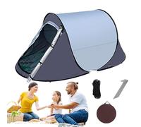 Portable Tent, Waterproof Camping Tent 85.83x40.94x39.37 Inches, Portable 1-2 Personas Automatic Setup Outdoor Shelter, Easy-Setup Picnic Tent for Hiking, Travel, Blue, Gray
