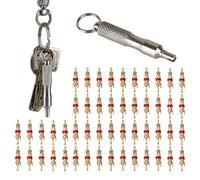 Portable Tire Valve Stem Repair Tool Set, 2 Pack Stainless Steel Valve Core Screwdrivers, Car and Truck Tires, Easy to Use Tire Valve Core Remover for Roadside Repair