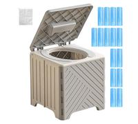 Portable Toilet, Adult Toilet, Compact Storage Patient Support Lightweight Frame Stable Structure, Training Potty for Elderly, Patients, Hospitals, Camping, Road Trips 9.06x9.06x8.66 Inches