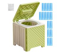 Portable Toilet, Adult Toilet, Compact Storage Patient Support Lightweight Frame Stable Structure, Training Potty for Elderly, Patients, Hospitals, Camping, Road Trips 9.06x9.06x8.66 Inches