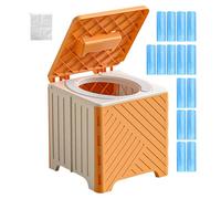 Portable Toilet, Mobile Toilet, Foldable Design Space-Saving Non-Slip Base Lightweight Build Easy Clean Stable Structure, Training Potty for Adults, Kids, 9.06x9.06x8.66inches