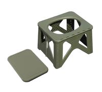 Portable Toilet Seat, Folding Stool Camping Patty Adults, 14.57 Inches Sturdy Build & Multipurpose, Compact Design with Bench for Road Trip, Hiking, Backpacking, Beach, and Fishing