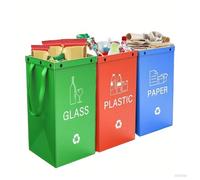 Portable Trash Can - Multipurpose Trash Bag Set | Reutilizable 3 piezas 40 ml Trassh Contenedores | Small Waste For Pantry, Apartment Bathroom Dormitory Laundry Room Closet Or Under Gabinet