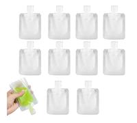 Portable Travel Fluid Makeup Packing Bag, Toiletries Liquid Containers,Refillable Travel Accessories for Shampoo Conditioner Lotion Soap Liquids (30+50ml,10PCS)