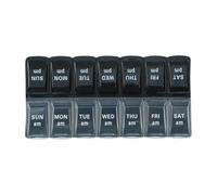 Portable Travel Pill Box, 7 Days 2 Times A Day Am/Pm Medicines Planner