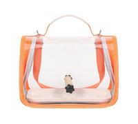 Portable Travel Small Bird Cage, Bird Travel Carrier with Standing Perch and ABS Tray, Transparent Visible & Breathable Animal Cage for Parrots Parakeets Pigeons Hamsters Rabbits