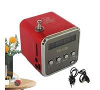 Portable Travel Speaker | Pantalla LED TF Tarjeta Mini Altavoz inalámbrico de 3W | Dispositivo cuadrado cargado para disco flash USB, pequeño altavoz para dispositivos de conexión de 3,5 mm