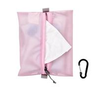 Portable Travel Tissue Holder - Top Opening Pull-Open Zippered Storage Bag