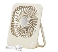 Portable USB Fan, Personal Cooling Machine, 5.31x1.38x6.5 Inches Desk Blower with Battery Power, Sturdy ABS Circulator, Electric Ventilator with Three Speeds, Airflow Device for Traveling & Bedroom