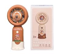 Portable USB Hand Fan, 3 Speed Mini Cooling Wind Blower with 500mAh Rechargeable Battery, Quiet Travel Fan for Summer Use, Compact Personal Air Blower for Outdoor Dorm Classroom Students Adults