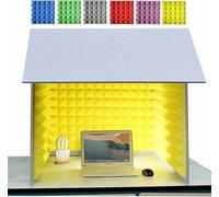 Portable Vocal Booth for Desktop Microphone - Soundproof Cover Absorbs Noise, Ideal for Home Studio Recording and Podcasting