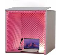 Portable Vocal Booth for Desktop Microphone - Soundproof Cover Absorbs Noise, Ideal for Home Studio Recording and Podcasting
