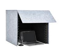 Portable Vocal Booth for Home Studio, Desktop Soundproof Recording Cover with High-Density Foam, Perfect for Music Studio, Podcasts, Live Streaming - Isolation Booth(Black,31.49IN)