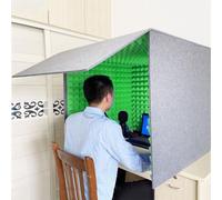 Portable Vocal Booth Sound Booth Recording Equipment, Desktop Soundproof Cover, Microphone Foam Booth Cube, Microphone Isolation Shield, Vocal Absorbing Shield, For Music Studio Bedroom Home