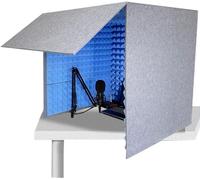 Portable Vocal Recording Booth with High Density Absorbent Foam, Ideal for Desktop Soundproof Cover in Home Studio and Voice Over Work